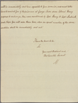 Letter to Gen. [Nathanael] Greene