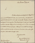 Letter to Gen. [Nathanael] Greene