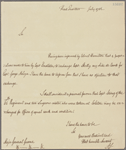 Letter to Gen. [Nathanael] Greene