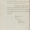 Letter to the Earl of Shelburne
