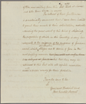 Letter to the Officer Commanding His Majesty's Ships of War, Jamaica