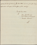 Letter to Patrick Tonyn, Governor of East-Florida