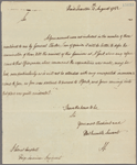 Letter to Lieut. Col. [George] Campbell, King's American Regiment