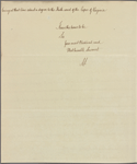 Letter to the Officer Commanding His Majesty's ships of war in the West Indies