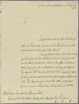 Letter to Don Antonio Claraco y Santo, Governor of New-Providence