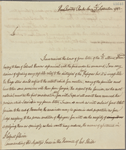 Letter to Lieut. Col. [Beamsley] Glasier, commanding in East Florida