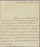 Letter to Gen. [Nathanael] Greene