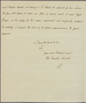 Letter to Gen. [Nathanael] Greene