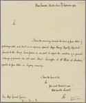 Letter to Gen. [Nathanael] Greene