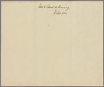 Letter to Col. [Friedrich] de Benning, commanding the forces on James Island