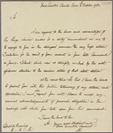 Letter to Col. [Friedrich] de Benning