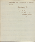 Letter to Patrick Tonyn, Governor of East Florida