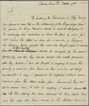 Letter to Gen. [James] Paterson, commanding in Nova Scotia
