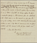 Letter to Gen. [James] Paterson, commanding in Nova Scotia