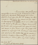 Letter to John Cruden, commissioner for sequestered property
