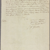 Letter to Gen. [William] Moultrie