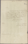 Letter to Lieut. Col. [John Faucheraud] Grimkié