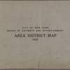 City of New York. Board of Estimate and Apportionment. Area District Map. 1927.