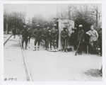 Members of the 369th Infantry Regiment, probably while on deployment in France during World War I, 1918