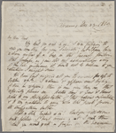 Autograph letter signed to Leigh Hunt, 23 December 1819