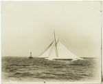 Reliance at finish, 1903, N.Y.Y. [New York Yacht] Club.