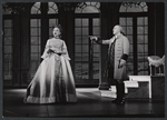 Ulla Sallert and Robert Preston in the stage production Ben Franklin in Paris