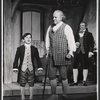 Jerry Schaefer, Robert Preston, and Bob Kaliban in the stage production Ben Franklin in Paris