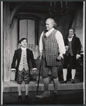 Jerry Schaefer, Robert Preston, and Bob Kaliban in the stage production Ben Franklin in Paris