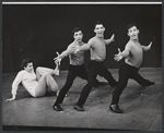 Liza Minnelli and unidentified others in the 1963 Off-Broadway revival of Best Foot Forward