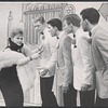 Paula Wayne, Christopher Walken, Edmund Gaynes and unidentified others in the 1963 Off-Broadway revival of Best Foot Forward