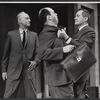 Melvyn Douglas, Graham Jarvis, and Frank Lovejoy in the stage production The Best Man