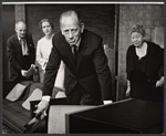 Leora Dana, Melvyn Douglas [center] and unidentified others in the touring stage production The Best Man