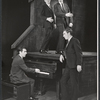 Dudley Moore, Alan Bennett, Jonathan Miller, and Peter Cook in the stage revue Beyond the Fringe