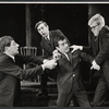Jonathan Miller, Peter Cook, Dudley Moore, and Alan Bennett in the stage revue Beyond the Fringe