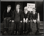 Jonathan Miller, Peter Cook, Alan Bennett and Dudley Moore in the stage production Beyond the Fringe