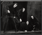 Patrick Carter, Patrick Horgan, William Christopher and Paxton Whitehead in the 1963 tour of the stage production Beyond the Fringe