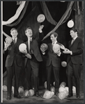 William Christopher, Paxton Whitehead, Patrick Carter and Patrick Horgan in the 1963 tour of the stage production Beyond the Fringe