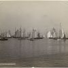 N.Y.Y.C. [New York Yacht Club] fleet, Newport Harbor.