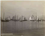 N.Y.Y.C. [New York Yacht Club] fleet, Newport Harbor.