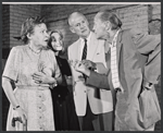 Franchot Tone and unidentified in rehearsal for the stage production Bicycle Ride to Nevada