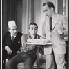 Martin Gabel, Jason Robards and Hume Cronyn in the stage production Big Fish, Little Fish