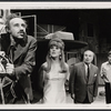 Pierre Epstein, Lynn Redgrave, Peter Bull and Michael Crawford in the stage production Black Comedy/White Lies
