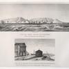 Vue de Suez, prise du nord-est; Vue de la maison et de l'embarcadère du gouverneur.