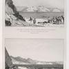 Vue de l'Isle de Graie [Pharaoh's Island], prise de l'ouest (presqu'isle de Sinai); Vue de l'Isle de Graie, prise de Ouadi Taba (presqu'isle de Sinai).