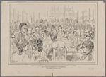 Address of Elizabeth Cady Stanton before the Senate Committee on Privileges and Elections. The woman suffragists in Washington. (From a sketch by our special artist.)