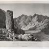 Vue d'une vallée près Ouadi Outir [Wadi Watir]. (Presqu'isle de Sinai).