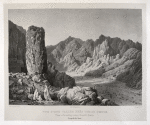 Vue d'une vallée près Ouadi Outir [Wadi Watir]. (Presqu'isle de Sinai).