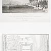 Vue de la forteresse de l'Akabah [Aqabah], (Mer Rouge); Plan de la forteresse.