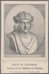 Erwin de Steinbach. Architecte de la Cathédral de Strasbourg, né à Steinbach, mort à Strasbourg, 1318