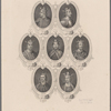 [Montage of portraits of the Kings of England, center, and then clockwise from upper right:] Richard I. Stephen. Henry III. Edward I. John. Henry II. Henry I.